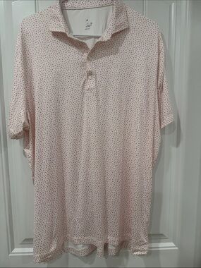 EUC johnnie-O Plumeria Featherweight Polo Shirt